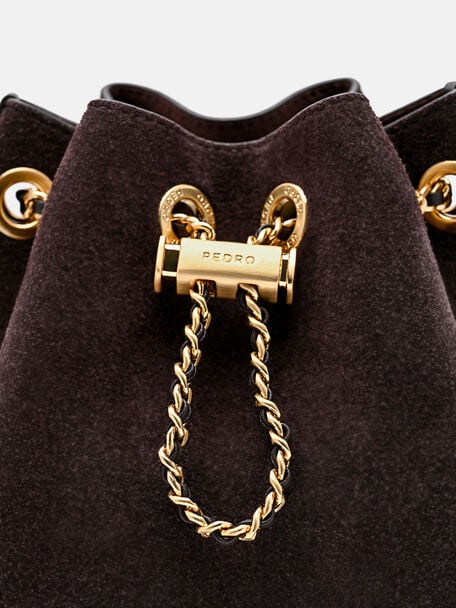 PEDRO Icon Leather Heel Sandals, Black