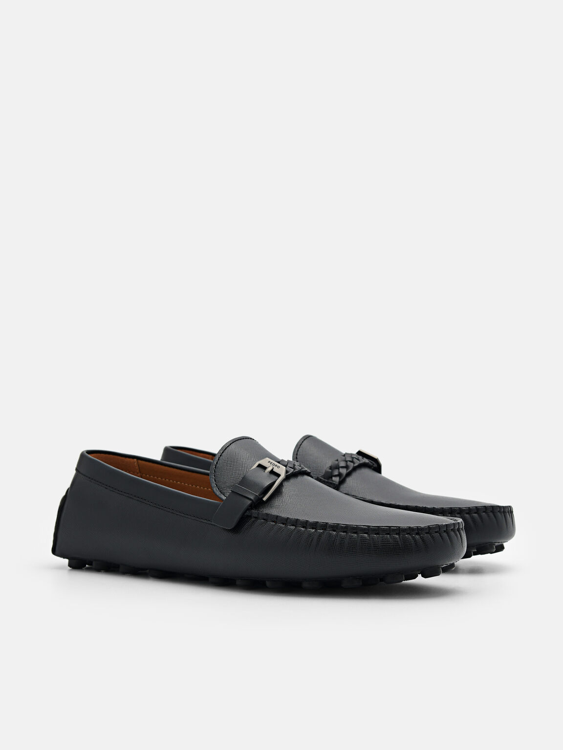 Sepatu Kulit Driving Saffiano, 
