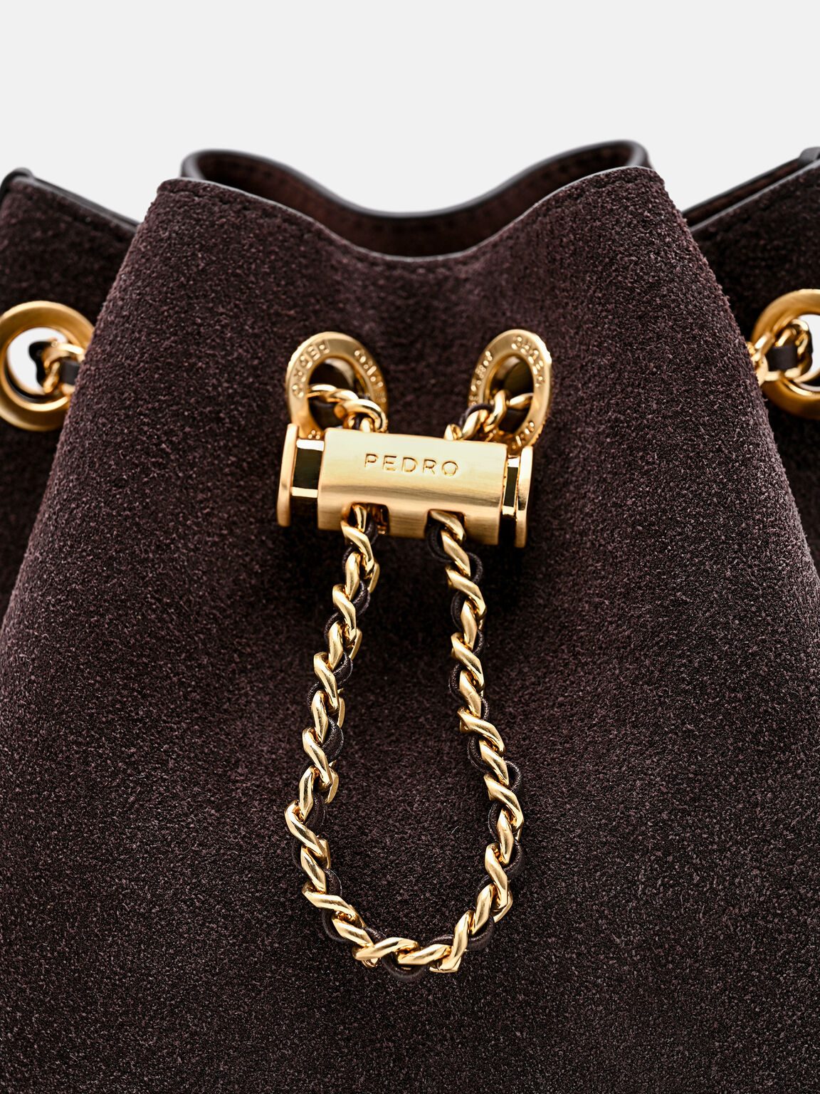 Suede Mini Bucket Bag, , hi-res