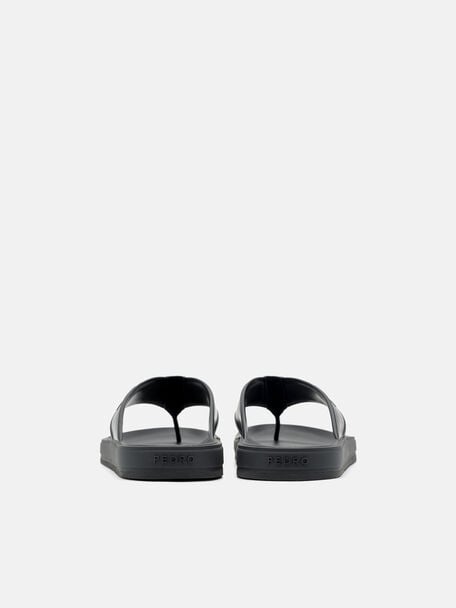 PEDRO Icon Leather Heel Sandals, Black