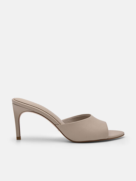 PEDRO Studio Ashley Leather Heel Sandals, Taupe, hi-res