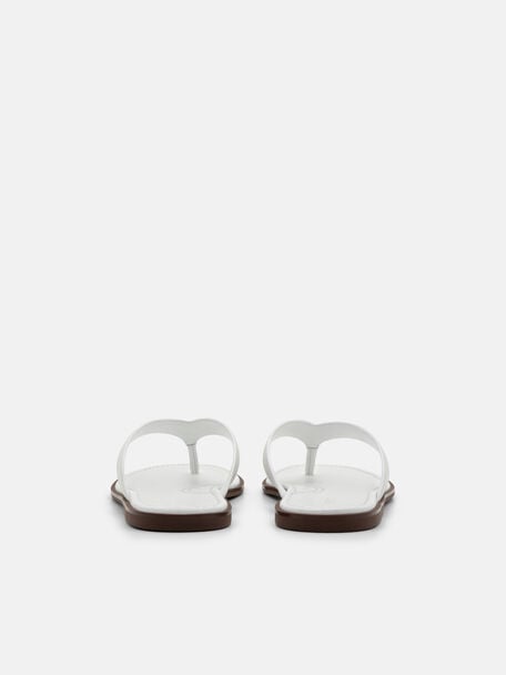 Leather Thong Sandals, , hi-res