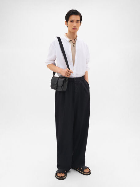 Tex Leather Crossbody Bag, , hi-res