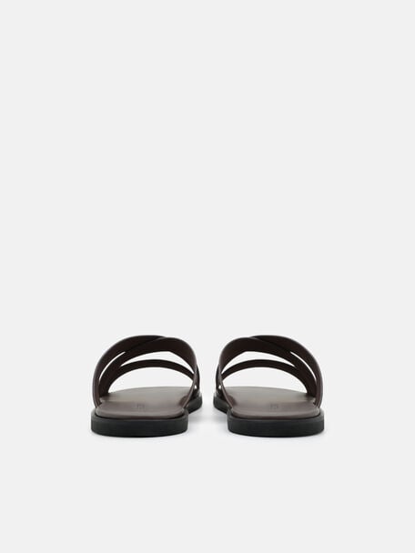 Cross-Strap Slide Sandals, , hi-res
