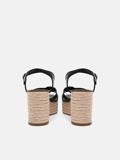 Carmel Leather Wedge Sandals, , hi-res
