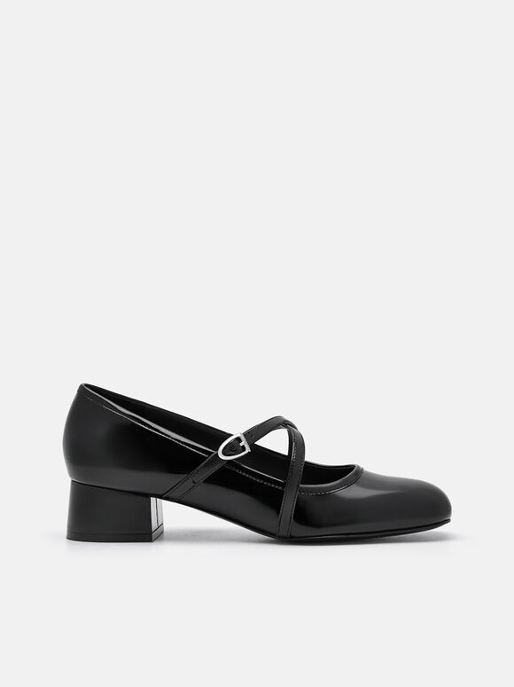 Sonoya Mary Jane Pumps, Black, hi-res