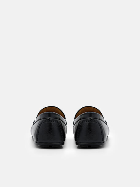 PEDRO Icon Leather Heel Sandals, Black