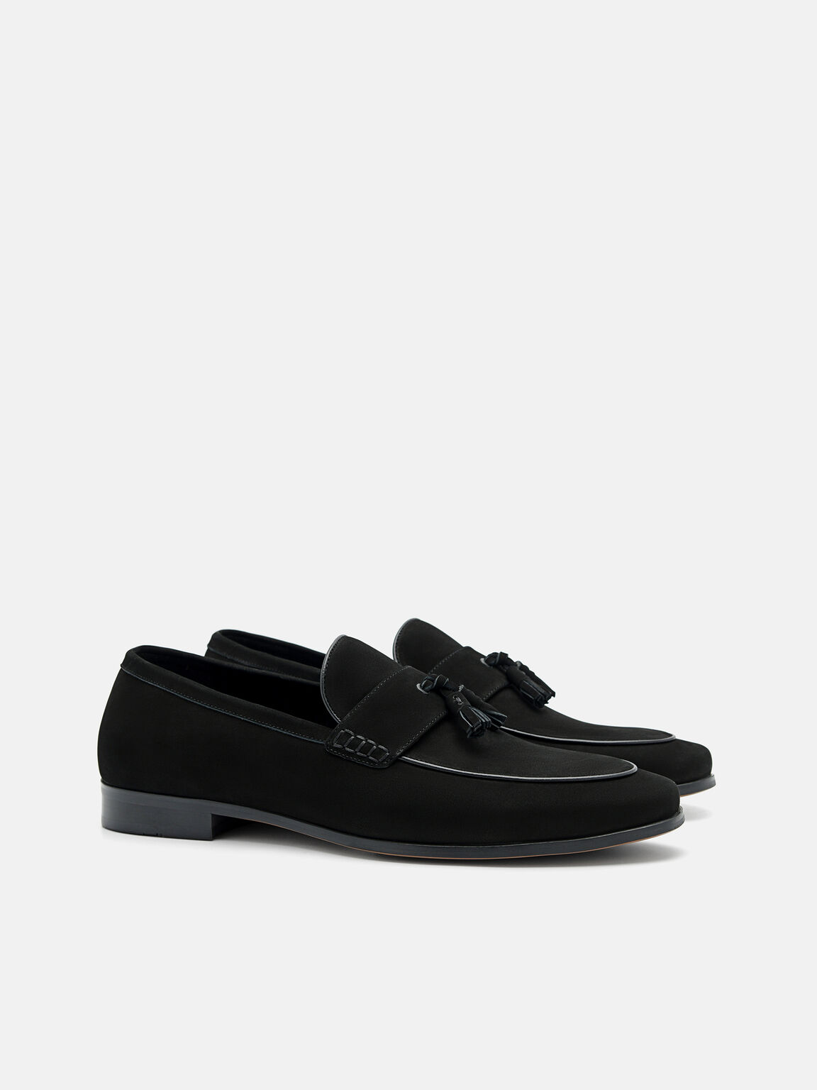 Nubuck Tasselled Loafers, 