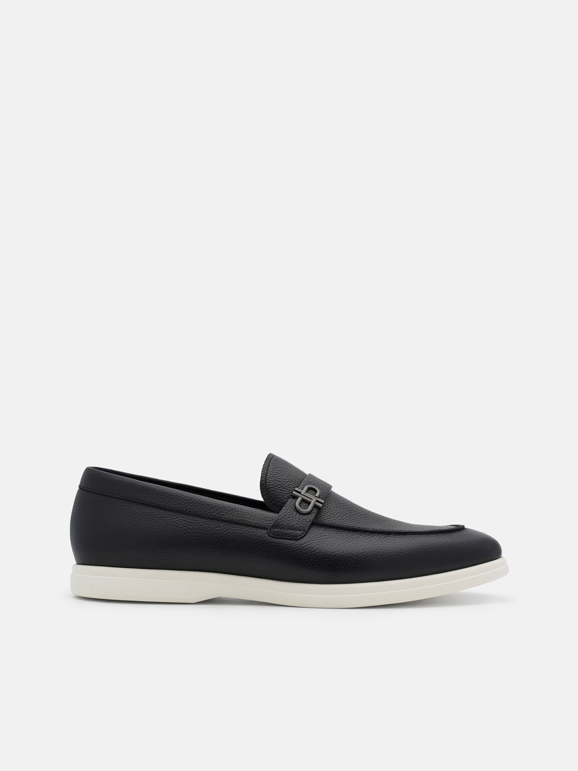 Tumbled Leather Loafers, , hi-res
