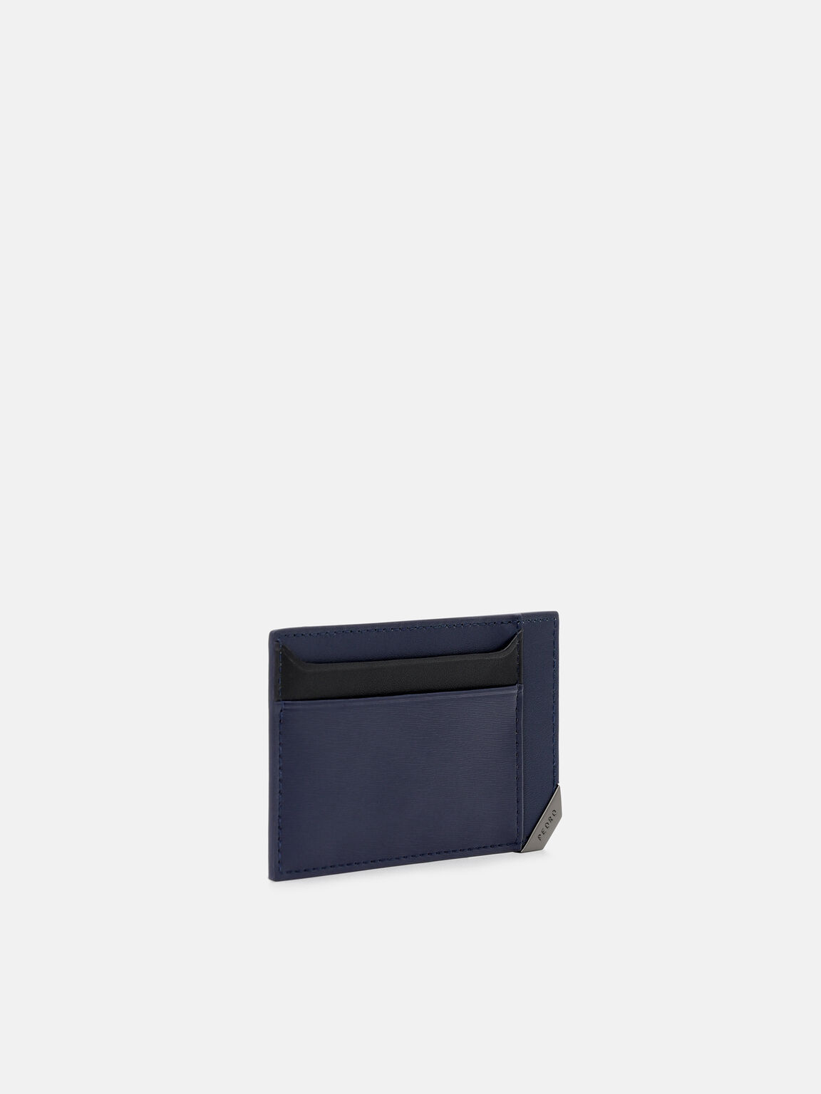Embossed Leather Card Holder, , hi-res