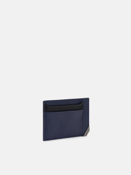 Embossed Leather Card Holder, , hi-res