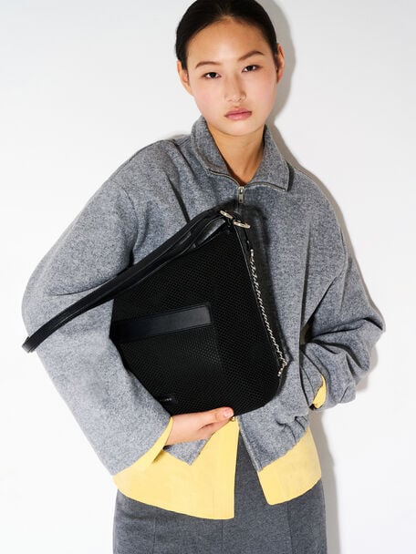 Ransel Slouchy Mesh Dua Cara Pakai, 