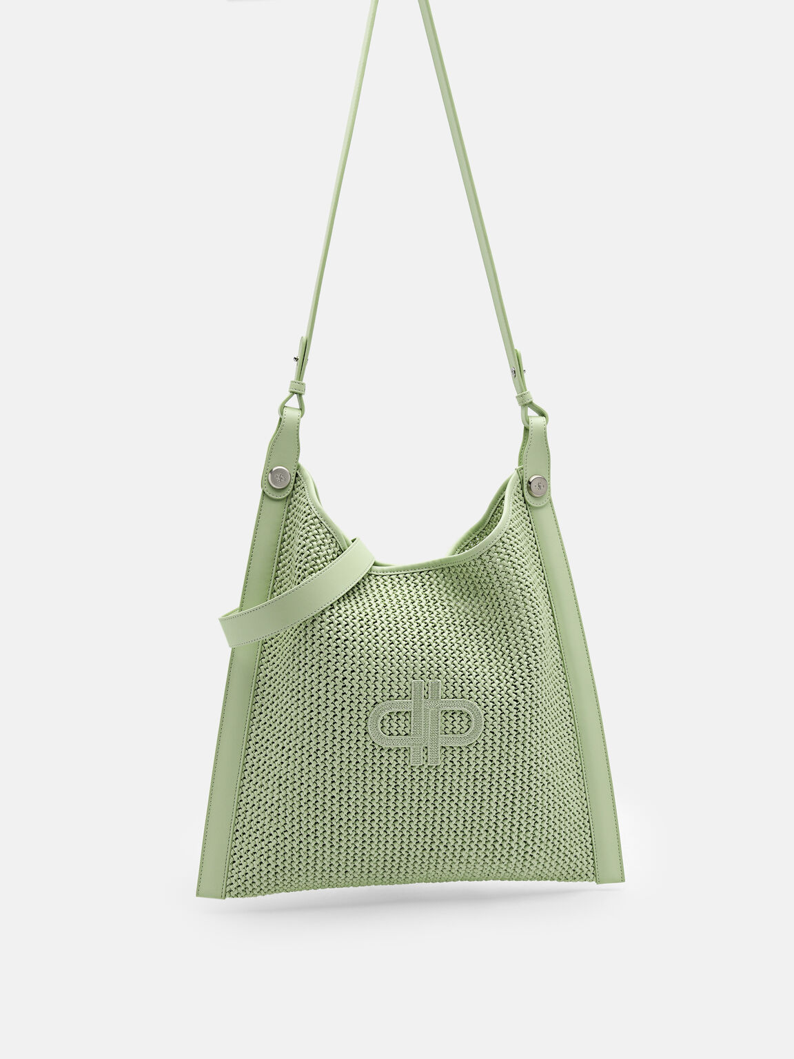 Tas Bahu Raffia Oversized PEDRO Icon, , hi-res