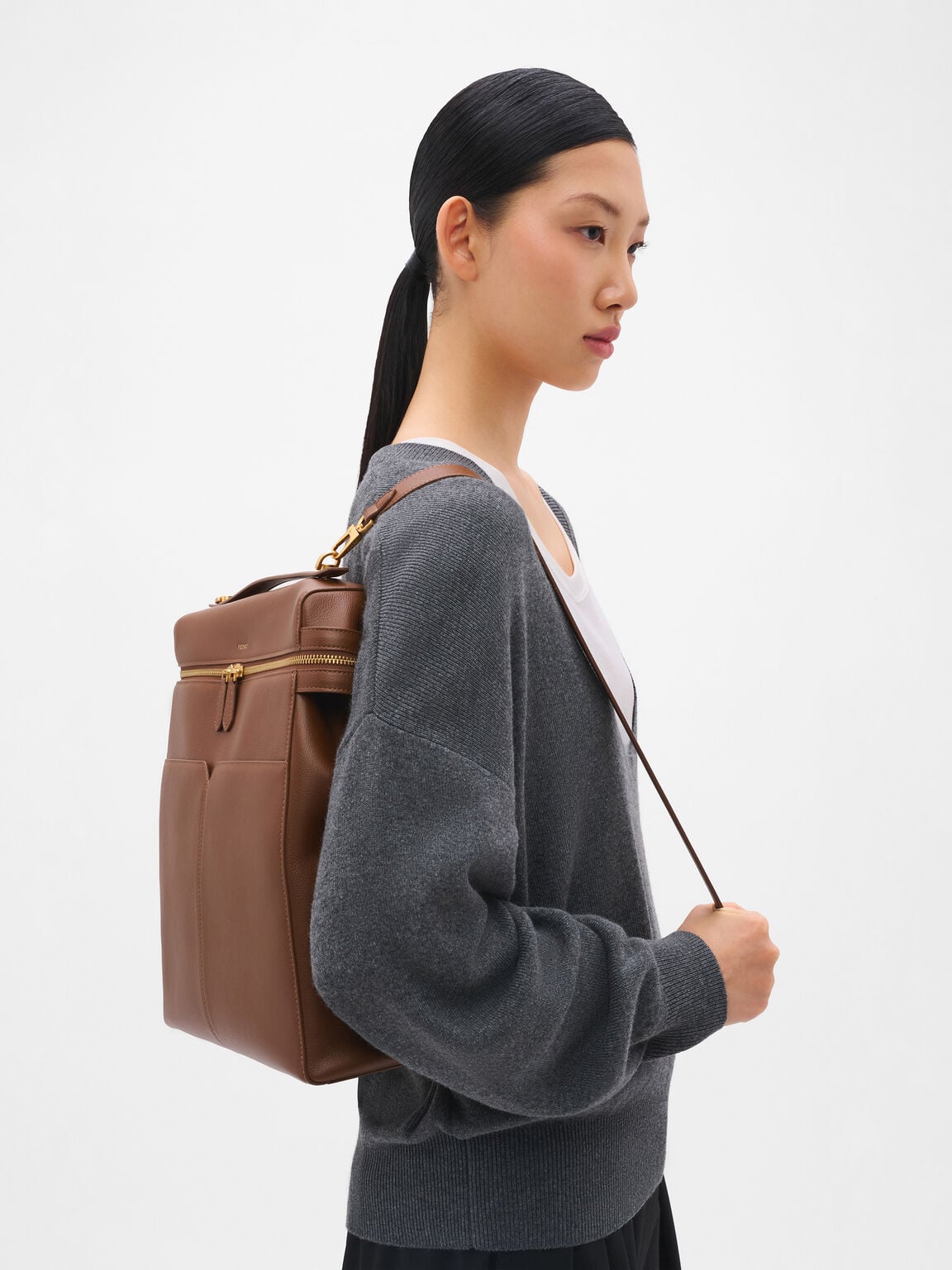 Tas Ransel Kulit Tumbled Alyssa, , hi-res