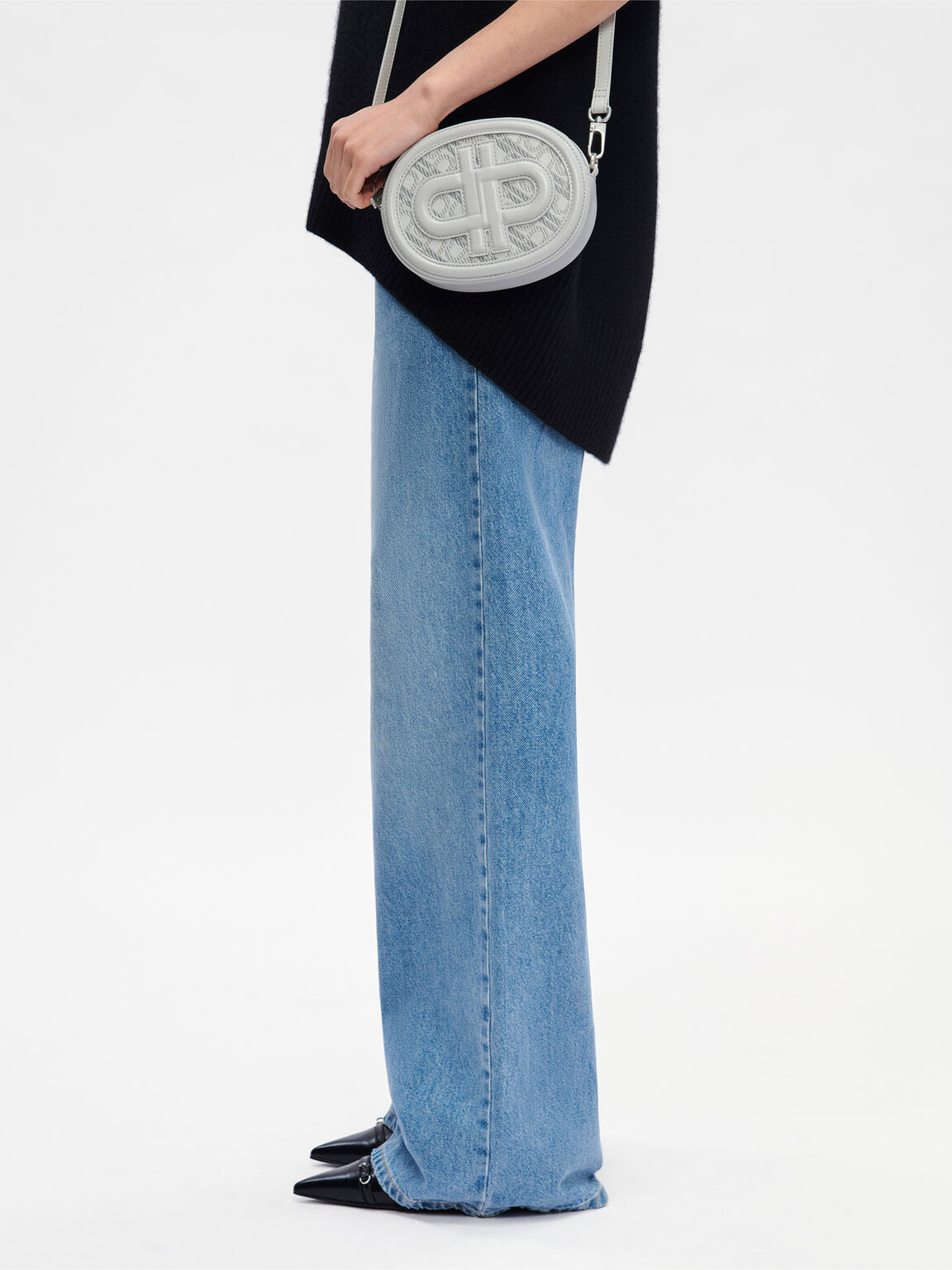 PEDRO Icon Round Leather Shoulder Bag, 
