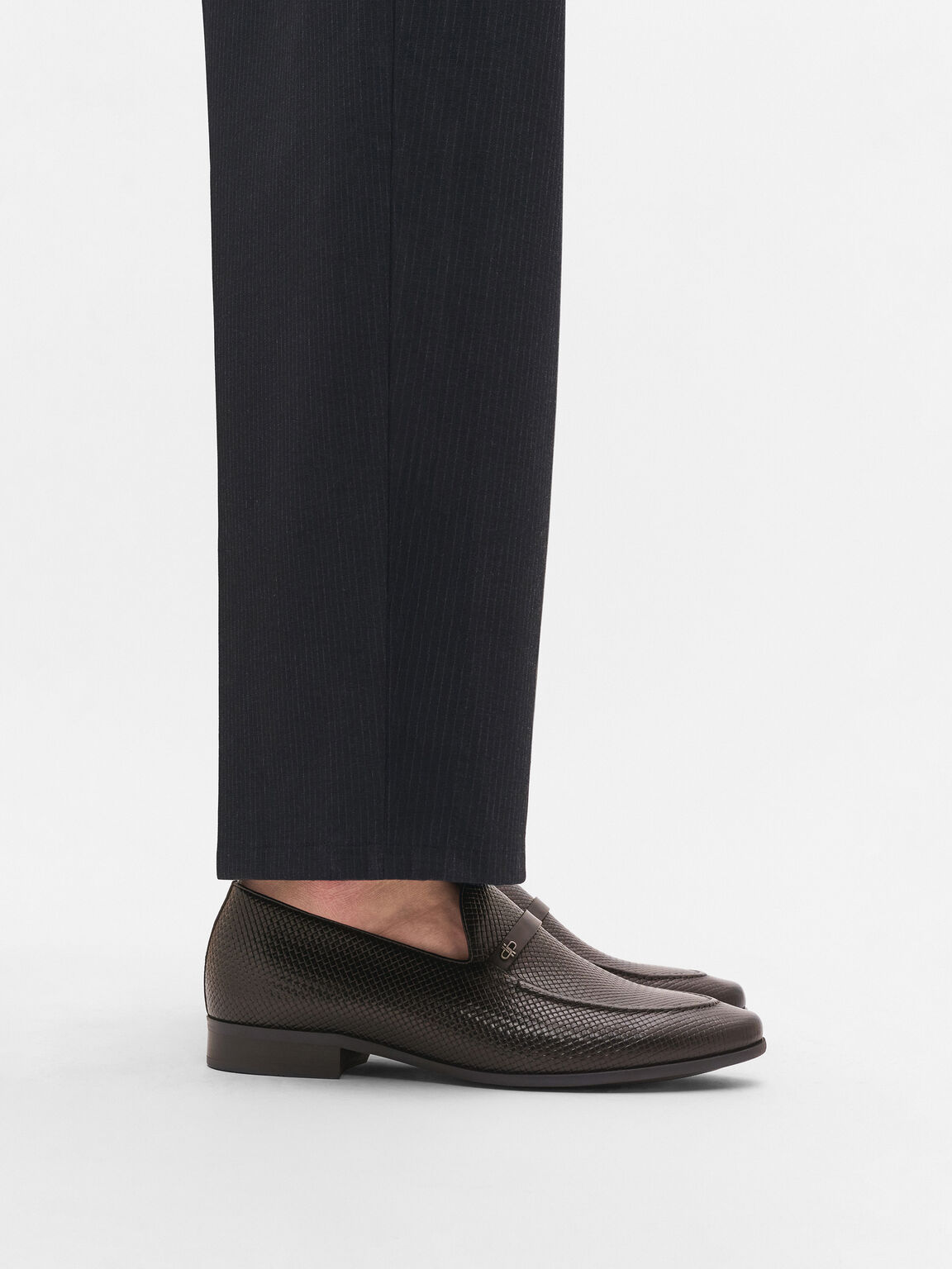 Sepatu Loafers Kulit Anyam, , hi-res