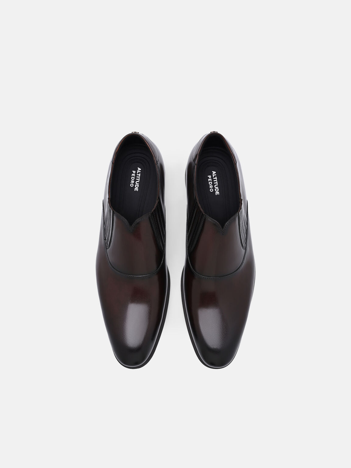Altitude Burnished Leather Slip-On Dress Shoes, , hi-res