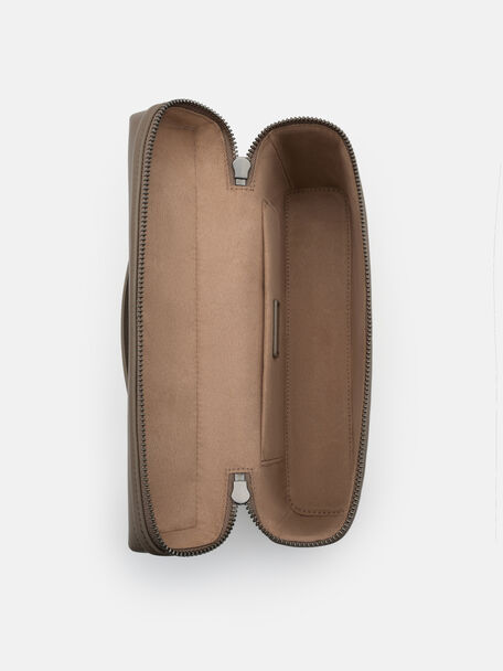 Leather Clutch Bag, , hi-res