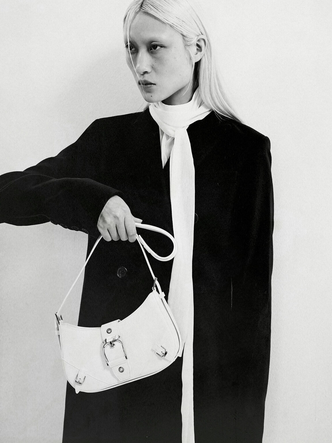 Helix Leather Shoulder Bag, 