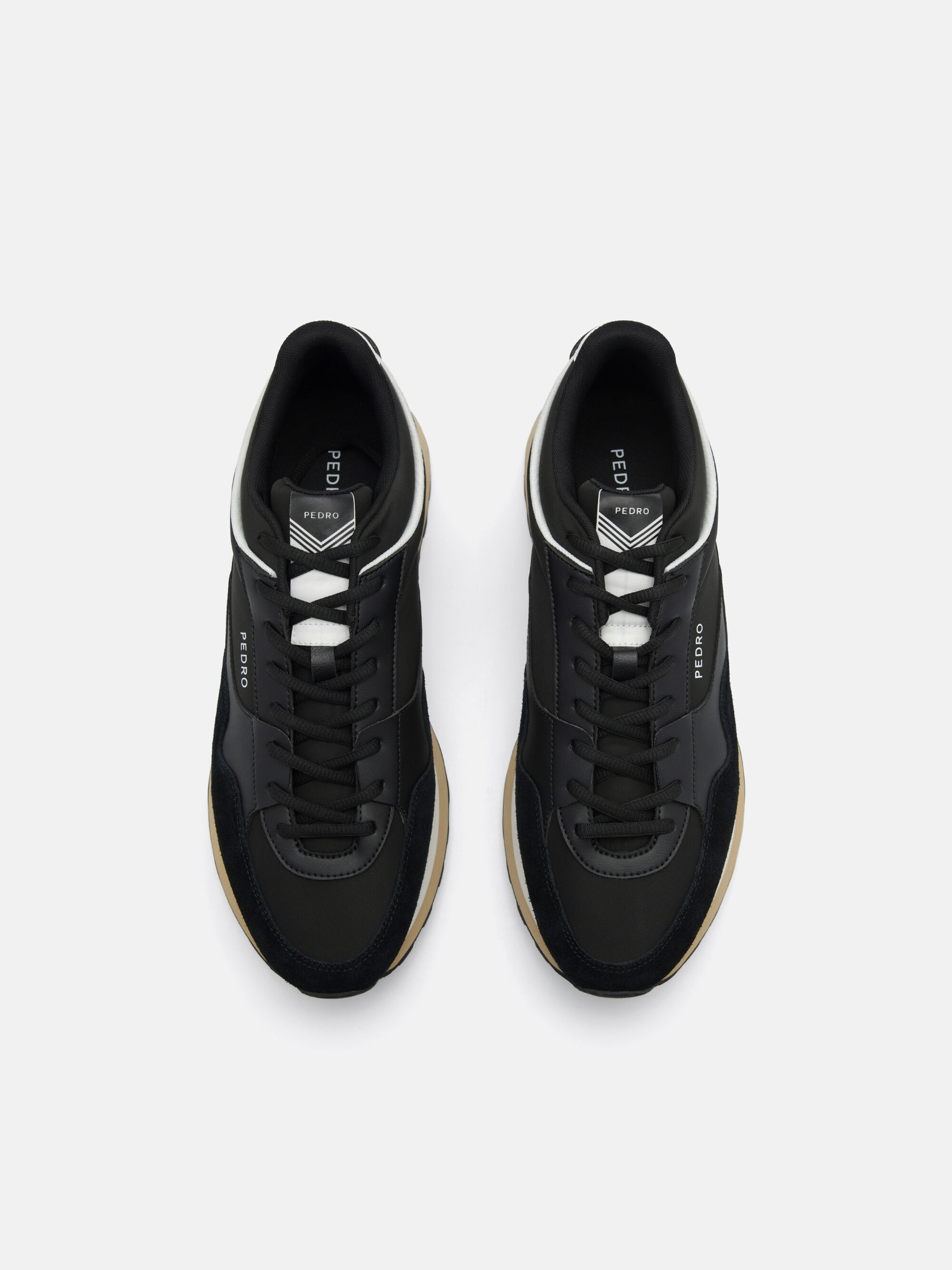 Black Men's Stream Suede Sneakers - PEDRO ID