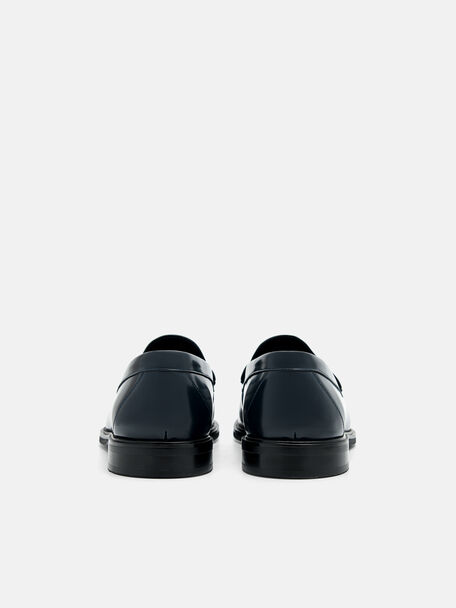 PEDRO Icon Leather Heel Sandals, Black