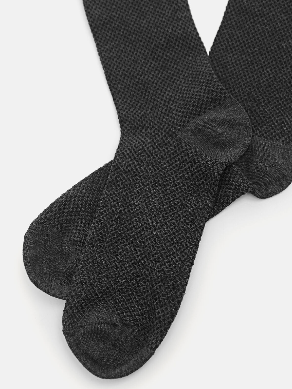 Men's Textured Cotton Socks, 