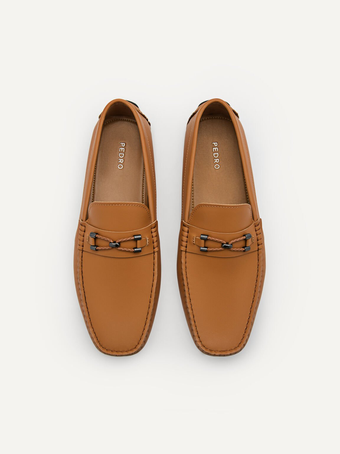 Sepatu Mengemudi Kulit Horsebit, 