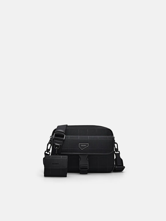 Taper Compact Sling Bag, Black, hi-res