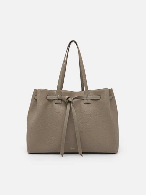 Tas Tote Kulit Oversized Demi, , hi-res