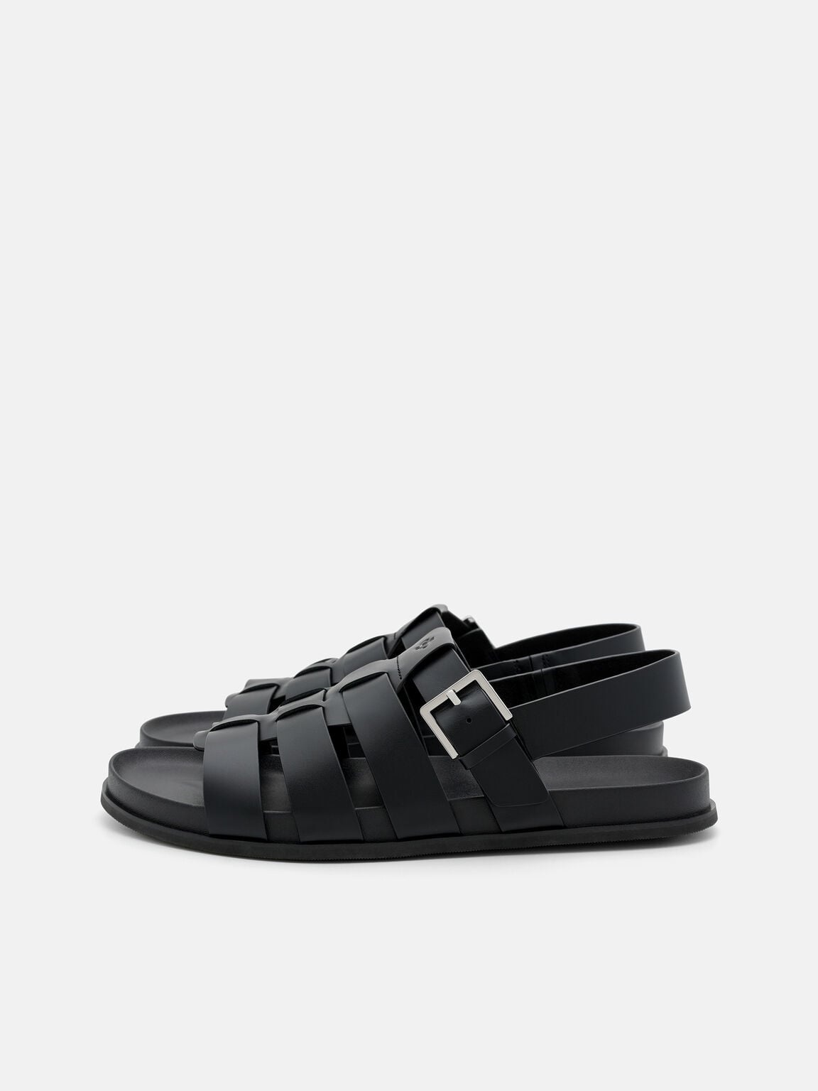 Sandal Kulit Caged Backstrap, , hi-res
