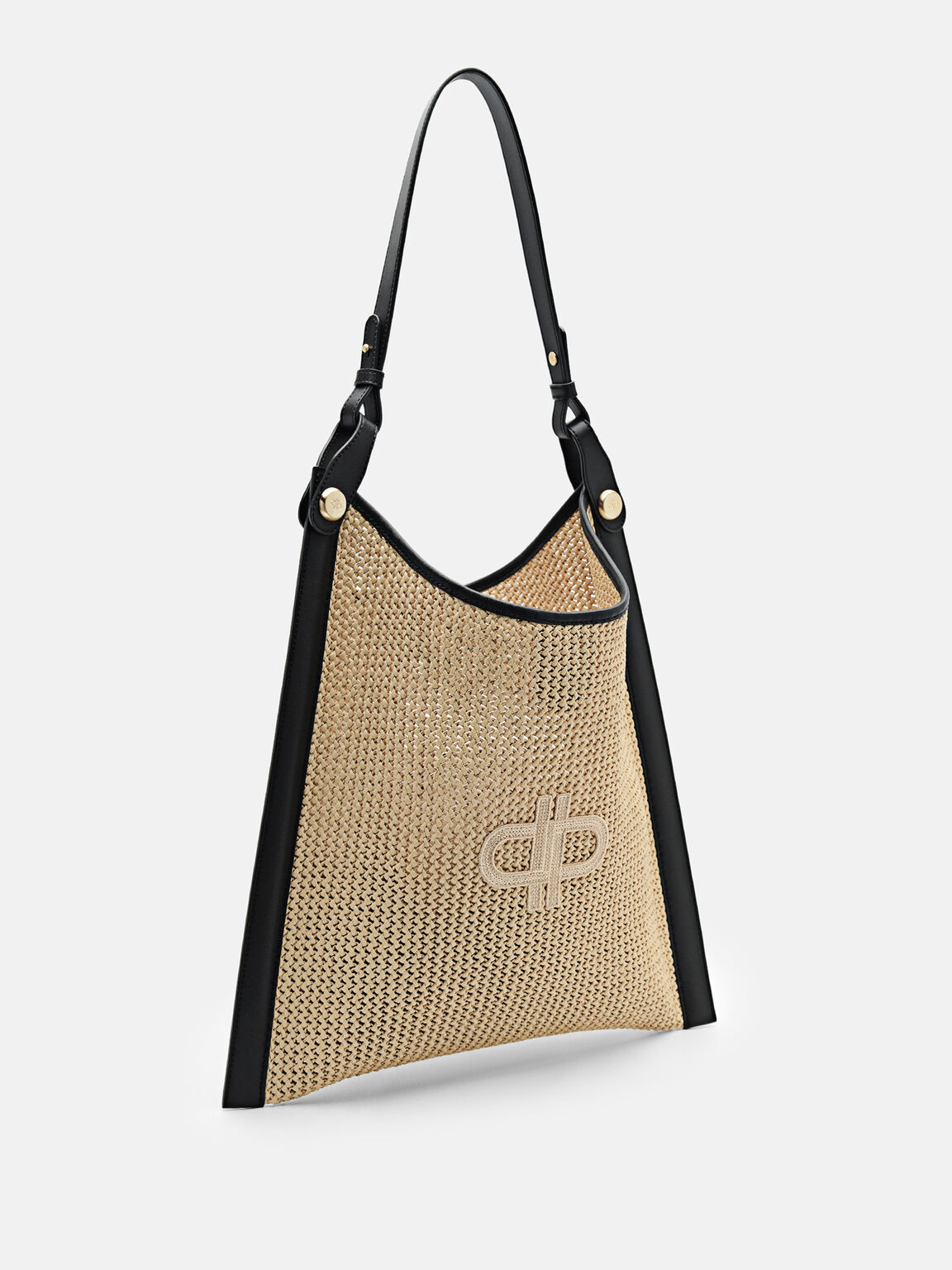 Tas Bahu Raffia Oversized PEDRO Icon, , hi-res