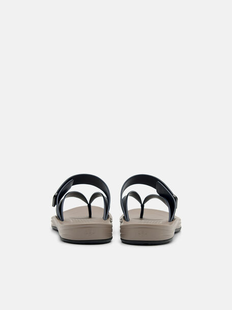 PEDRO Icon Leather Heel Sandals, Black
