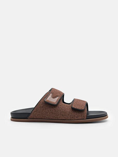 Sandal Geser Linen, Brown
