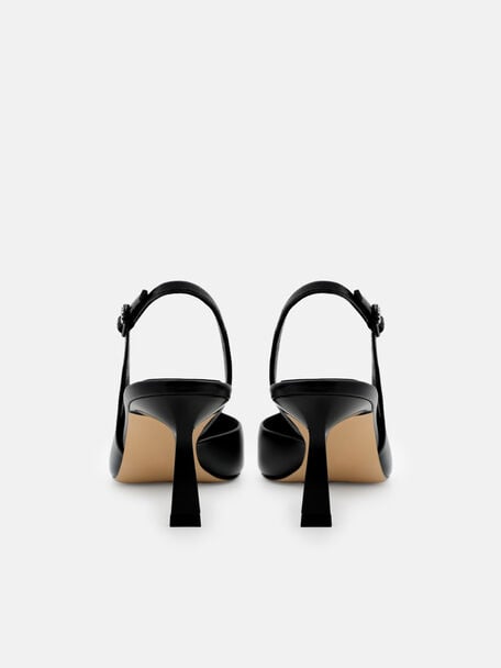 Isla Leather Slingback Heel Pumps, , hi-res