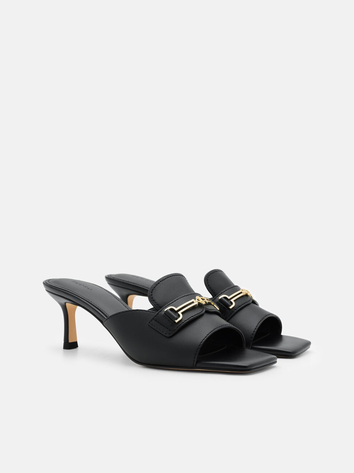 Alistair Leather Horsebit Heel Sandals, , hi-res