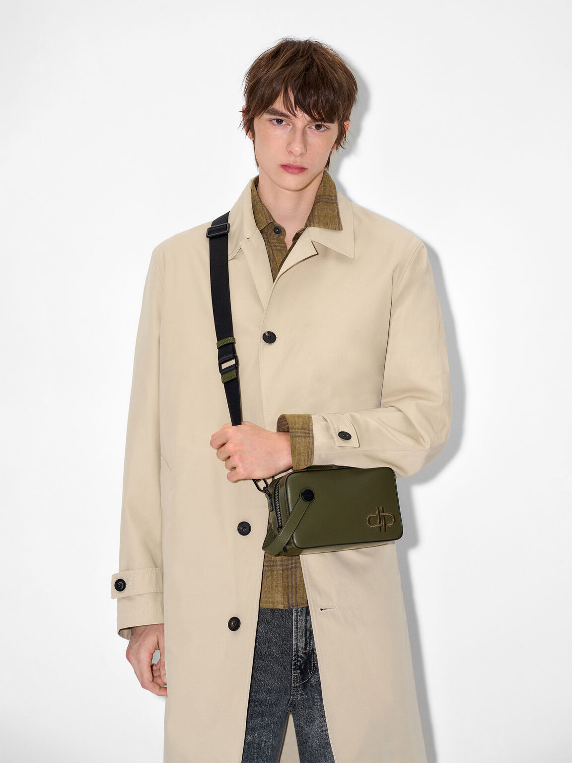 Leather Sling Bag, , hi-res