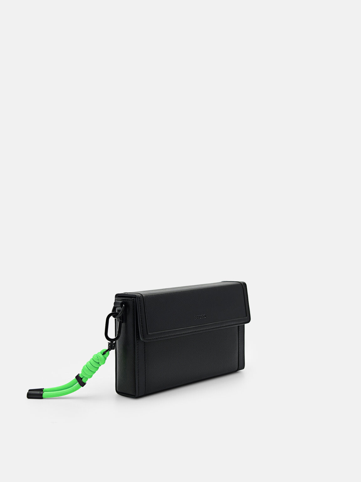 Saffiano Leather Mini Sling Bag, 