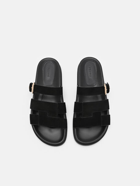 Iza Suede Sandals, , hi-res