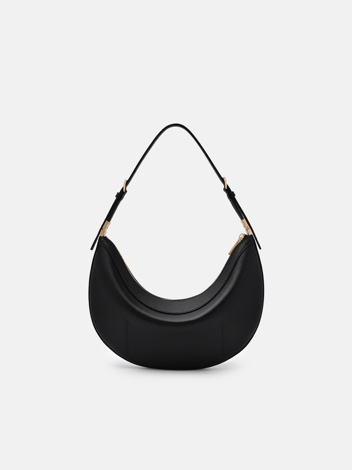 Jatte Leather Crescent Shoulder Bag, , hi-res