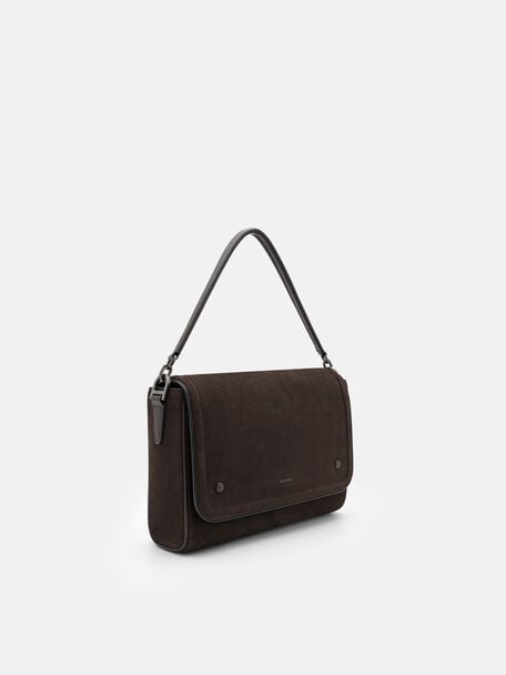 Patrice Leather Messenger Bag, 