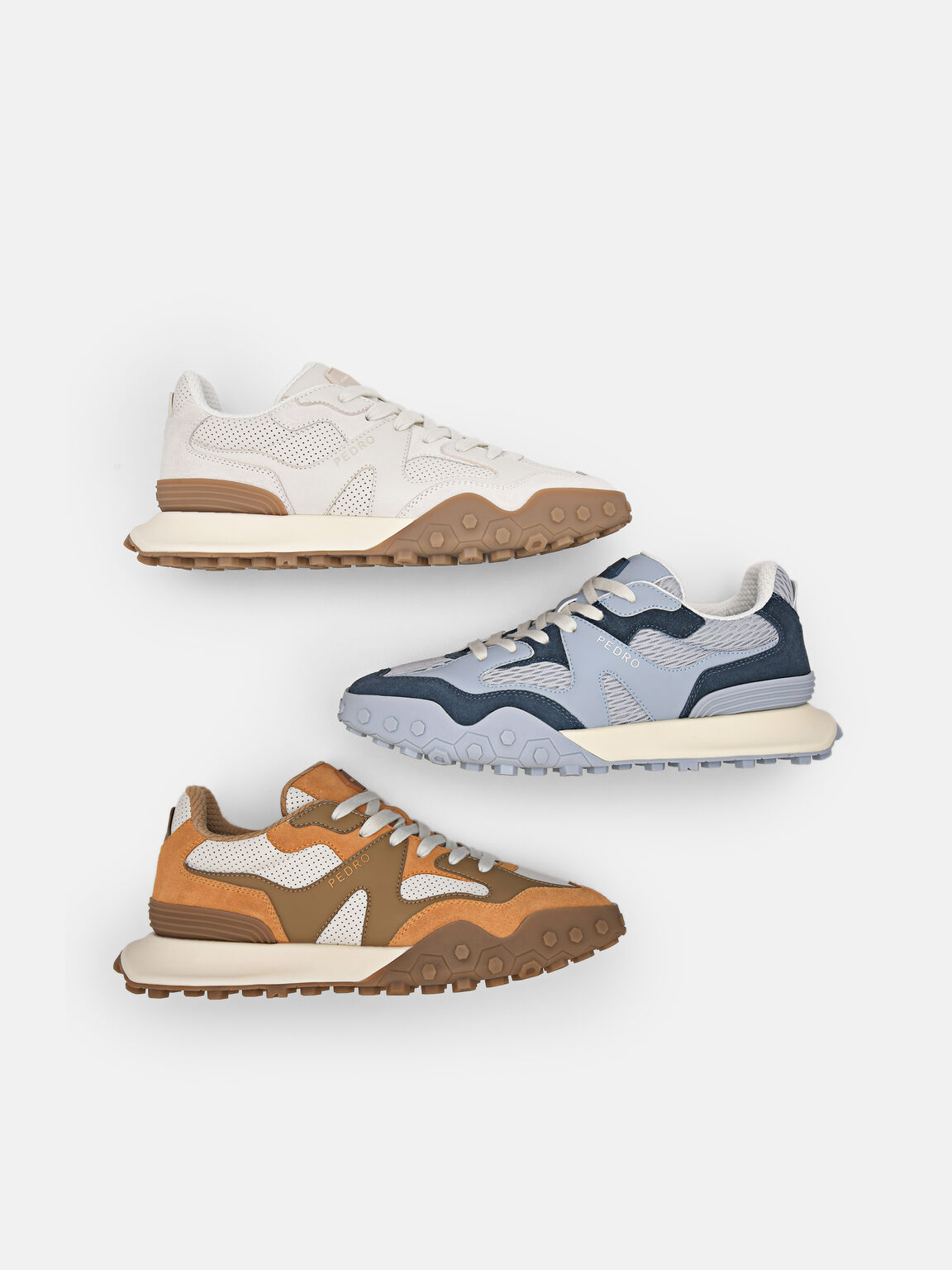 Sepatu Sneakers Suede Node Wanita, 