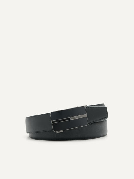 Embossed Leather Automatic Belt, , hi-res