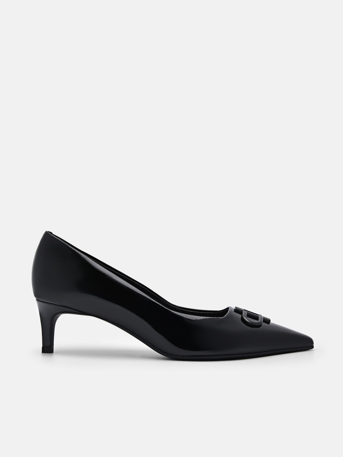 PEDRO Icon Leather Heel Pumps, Black, hi-res