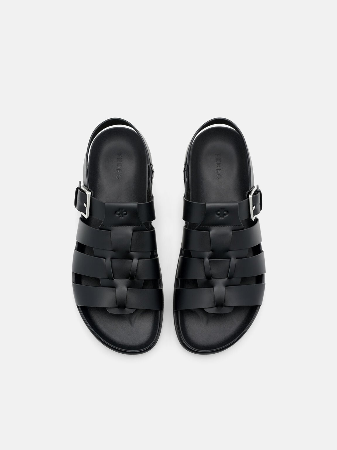 Sandal Kulit Caged Backstrap, , hi-res
