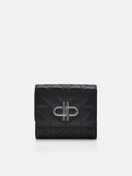 PEDRO Icon Leather Tri-Fold Wallet in Pixel, Black, hi-res