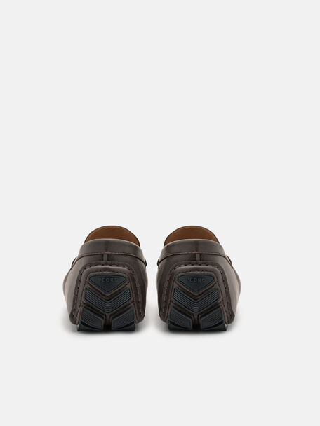 Sepatu Driving Kulit Saffiano Robert, , hi-res