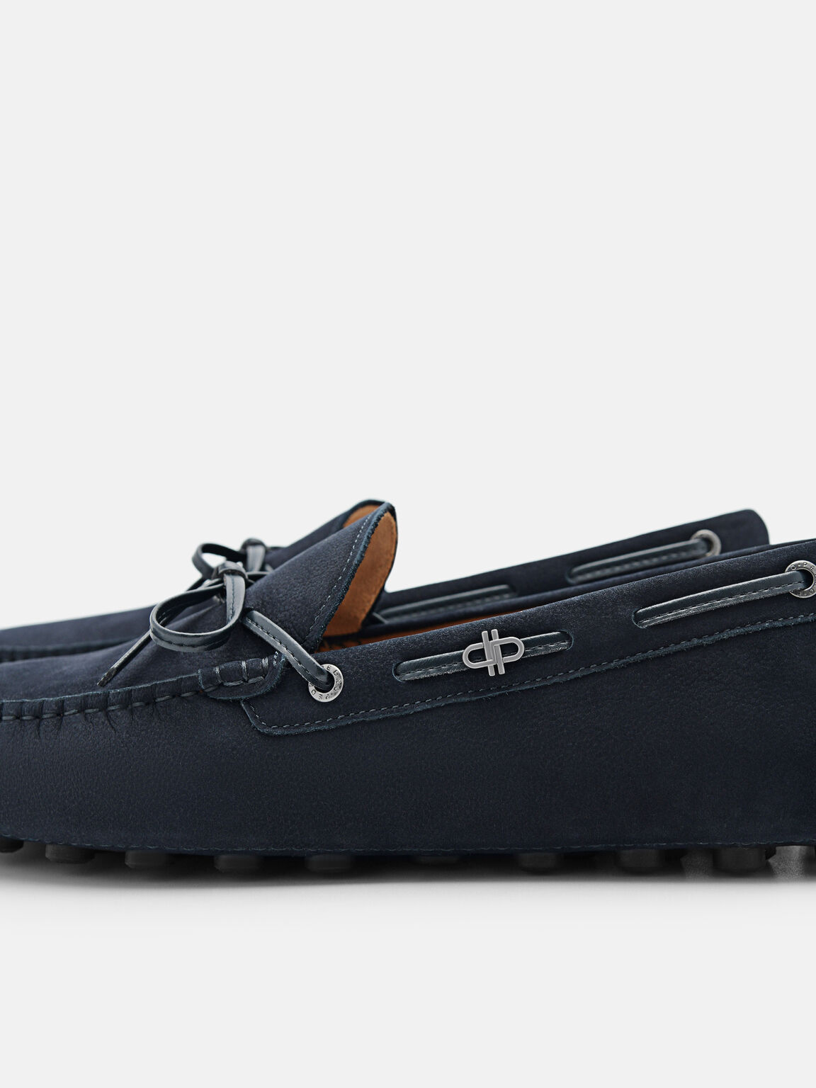 Leather Bow Driving Shoes, 