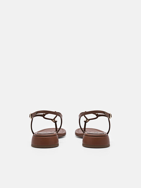 PEDRO Icon Leather Heel Sandals, Black