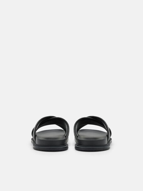 Velvet Cross Sandals, , hi-res