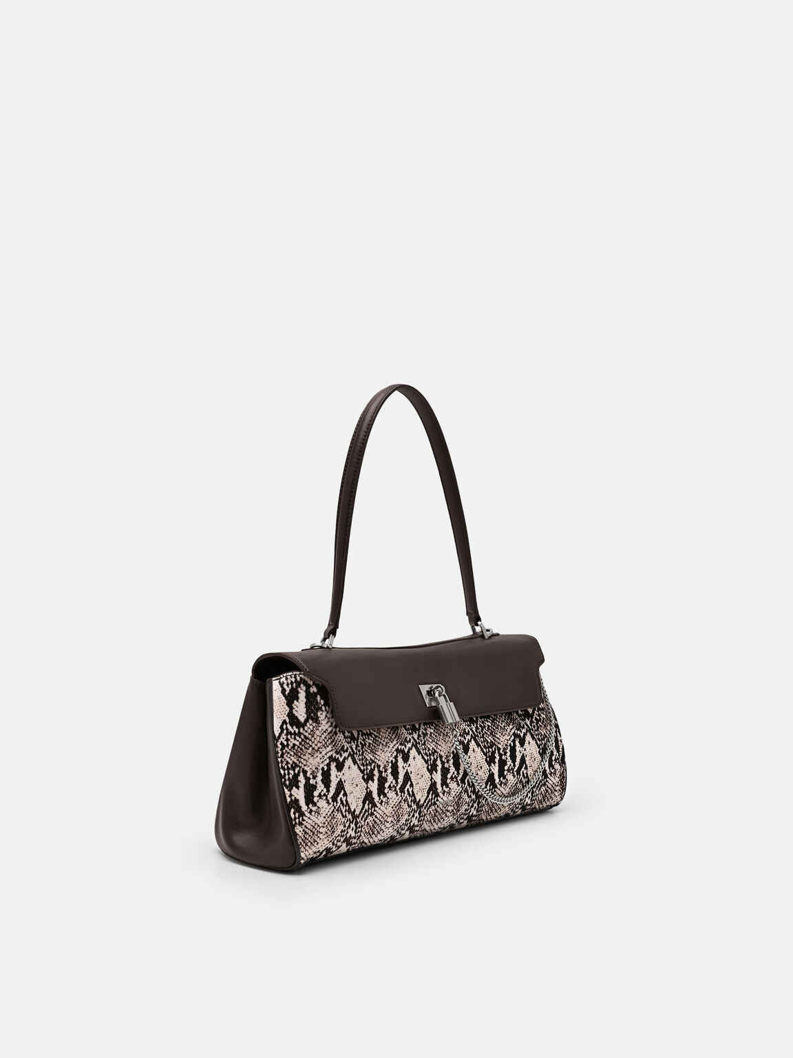 Tas Bahu Kulit Bulu Sapi Mirelle, , hi-res